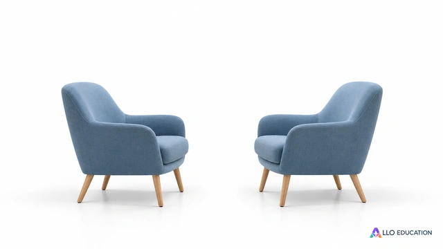 Deux fauteuils face à face dans un accueil clair et accessible, annonçant une rencontre.