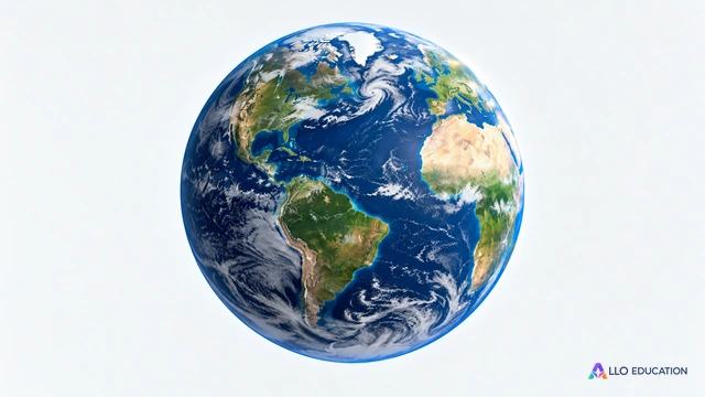 Une sphère planétaire unique sur fond sombre neutre, sans satellite, texte, trajectoire ou logo.